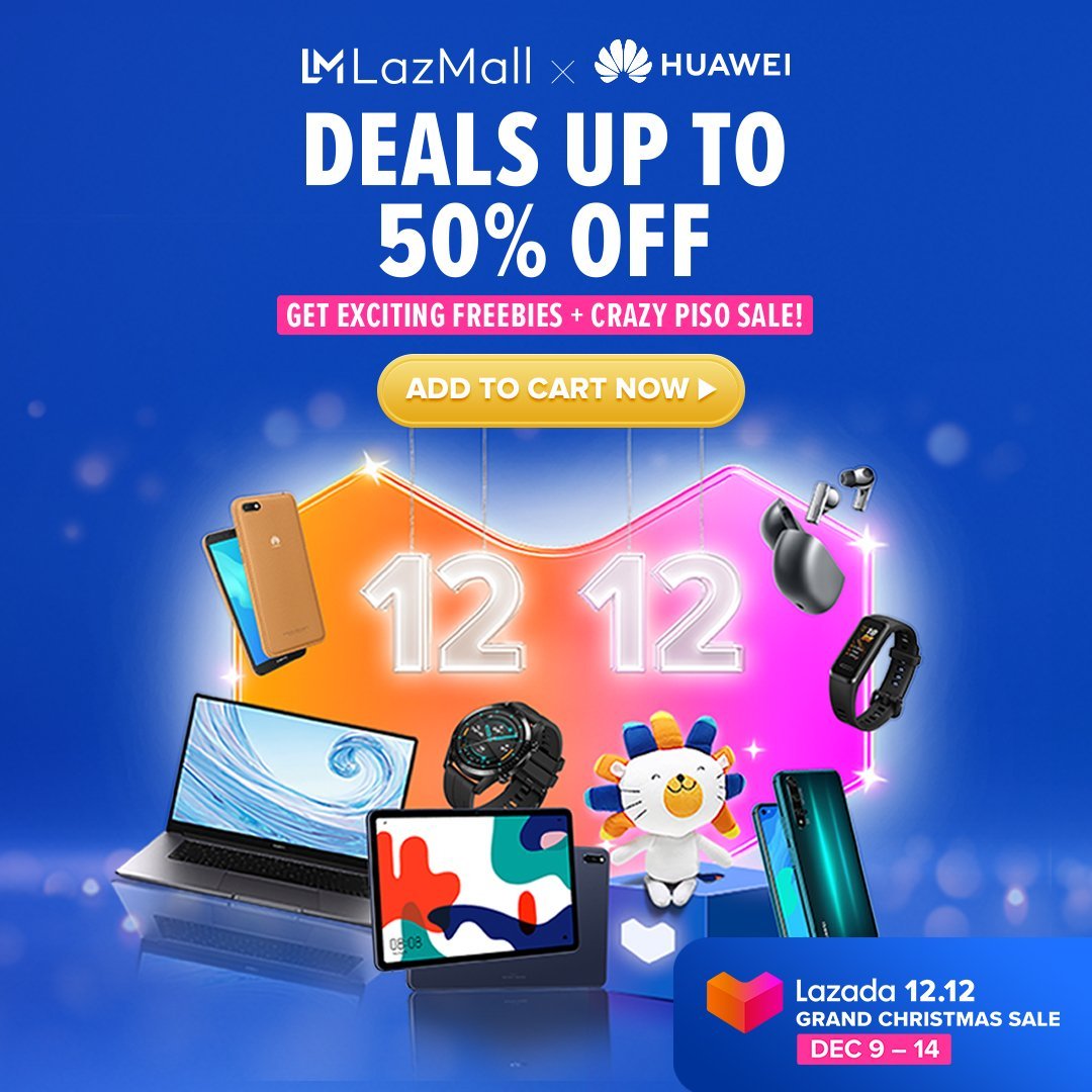 Huawei's Online Store and Lazada 12.12 Sale