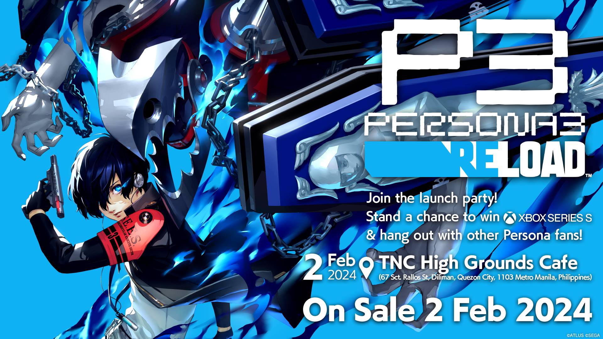 Persona 3 Reload Fans Celebrate Launch Party in the Philippines! P3R Cafe KV