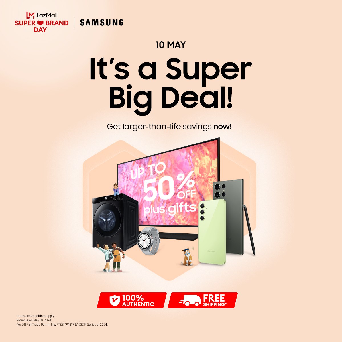 Samsung Supercharges Savings with Massive Deals on LazMall Super Brand Day! Poster