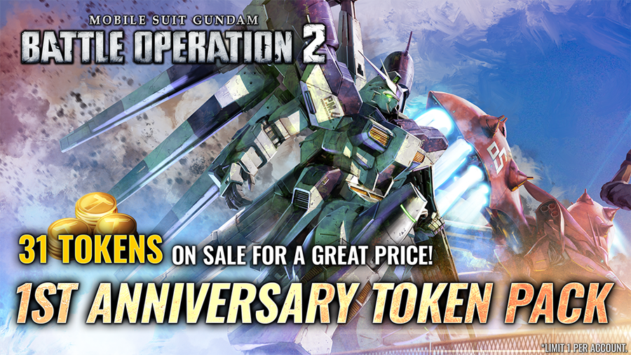 Mobile Suit Gundam Battle Operation 2 Celebrates 1st Anniversary with Massive Campaign! 1st Anniversary Items