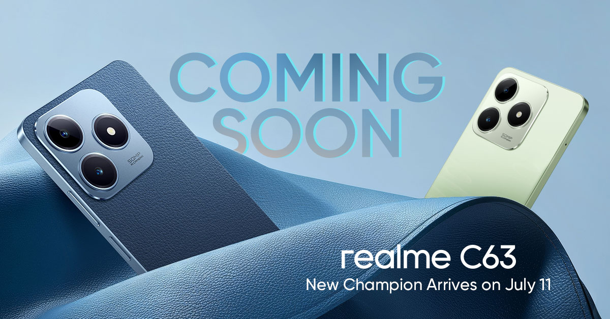 realme Teases Arrival of AI Phone, realme C63 This Coming July 11 Header Image